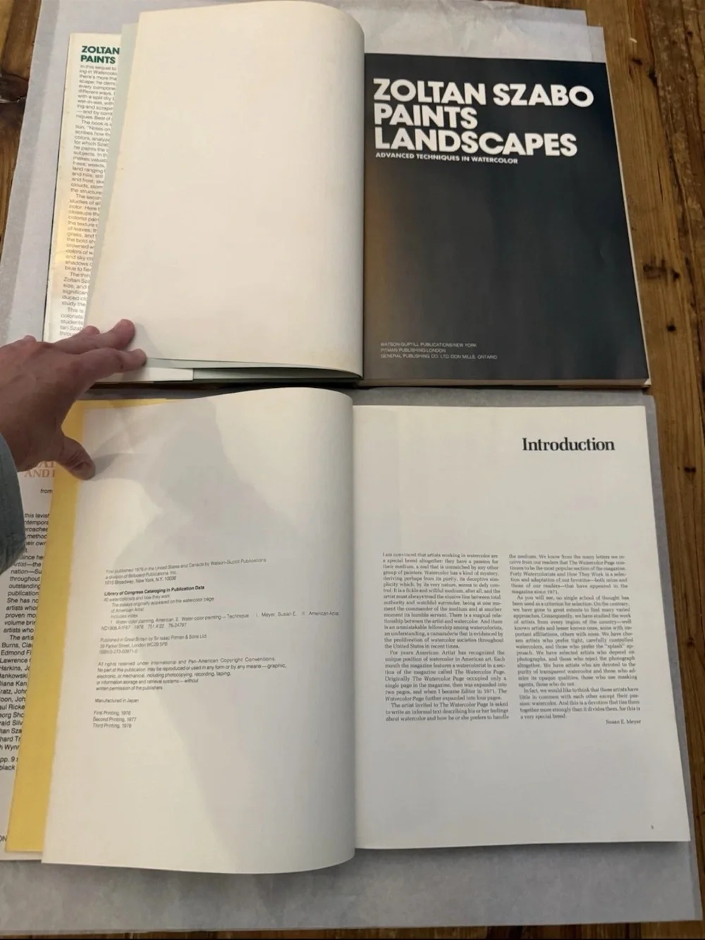 Lot 3 Watercolor books Zoltan Szabo, 40 Landscape Artists, Problem Solver 🎨🖌️